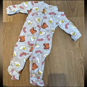 George Breakfast Print Kids Footie